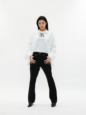 FLARED JEAN [BLACK]