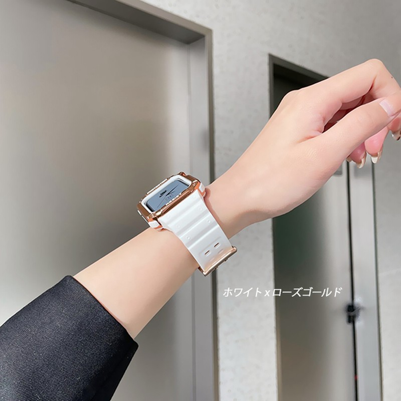 アップルウォッチ 10 カバー Apple Watch SE バンド シリコン