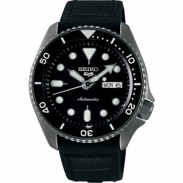 SEIKO 精工錶 5 Sports 系列潮流機械錶 4R36-07G0X(SRPD65K3)-42mm-黑面膠帶【刷卡回饋 分期0利率】【APP下單點數13倍送】