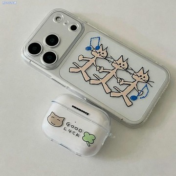 小貓音樂派對適用iPhone17/16/15PROMAX蘋果手機殼13透明12太空11