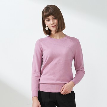 CLL巧玲瓏 大色塊織紋針織上衣 3368205