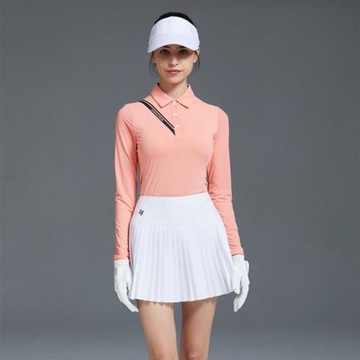 高爾夫女裝高端運動POLO衫女防曬長袖網球套裝女夏時尚速干韓短裙