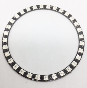 WS2812B 5050 RGB LED 32位全彩驅動彩燈 圓形開發板(含稅)【佑齊企業 iCmore】