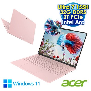 ACER Swift Air SFA14-71M  14吋AI輕薄筆電 (2.8K OLED/Intel Core Ultra 7 155H/32G DDR5/2TB PCIe S