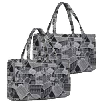 采荷 萬用行李袋 牛筋布材質  灰色 + 黑色  2個