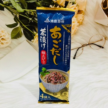 日本 浦島海苔 茶漬 茶泡飯 烤蝦風味 拌飯料 4袋入