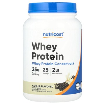 Nutricost, 濃縮乳清蛋白，香草味，2 磅（907 克）