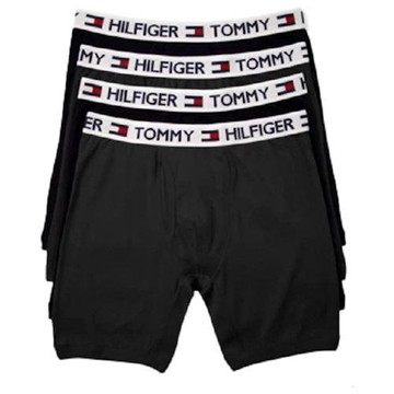 Tommy Hilfiger 2025男經典棉質黑色四角修飾4件組