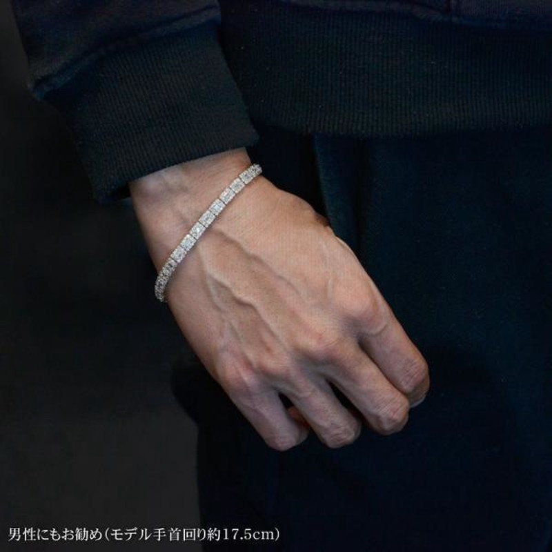 K18 ダイヤブレスレット メンズ かげる 