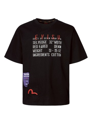 Slogan and Poster Print Loose Fit T-shirt