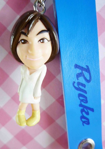 【震撼精品百貨】手機吊飾/鎖圈-日本偶像廣末涼子-白 震撼日式精品百貨