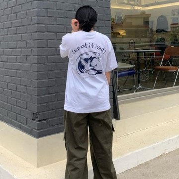 Mark Gonzales 短袖 海浪 衝浪小天使 Whatitisnt 短踢 短袖 情侶款 韓國代購