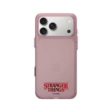 iPhone 17 Pro Max Clear (相機按鈕) 晶醺玫 - Stranger Things - 經典 LOGO