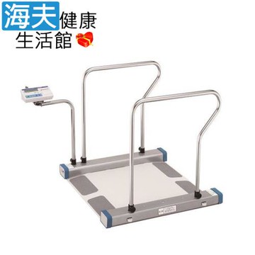 海夫健康生活館 HEF 日本AND愛安德 低板廣幅 附移動輪 無障礙體重測量儀(AD-6105NP)