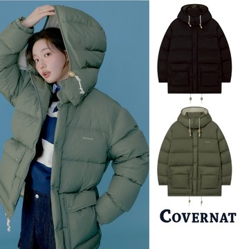 [COVERNAT] 25FW 崔允智同款 男女同款 可拆帽中長版羽絨外套 明星同款 冬天保暖外套 鴨絨外套