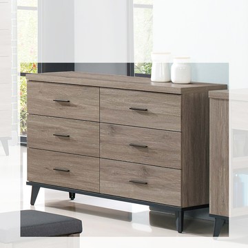 【顛覆設計】娜汀麥古橡木色4尺六斗櫃