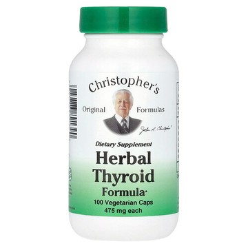 Christopher's Original Formulas, 草本甲狀腺配方，100 粒素食膠囊