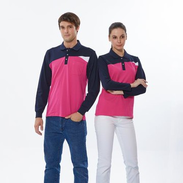 PAUL SAILING快乾棉排汗長袖POLO衫-女