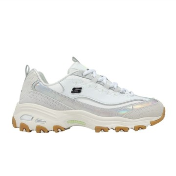 SKECHERS DLites 女鞋 白灰 休閒鞋 緩衝 拼接 老爹鞋 150556WGY