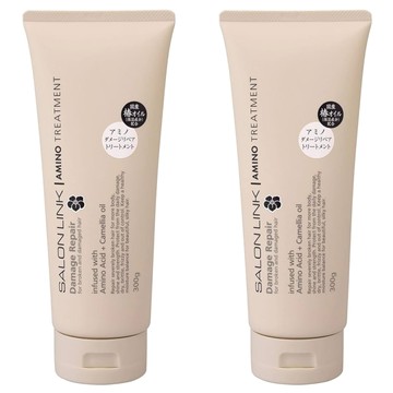 KUMANO 熊野油脂 沙龍級氨基酸損傷修復護髮素 棕色 椿花  300g  2條