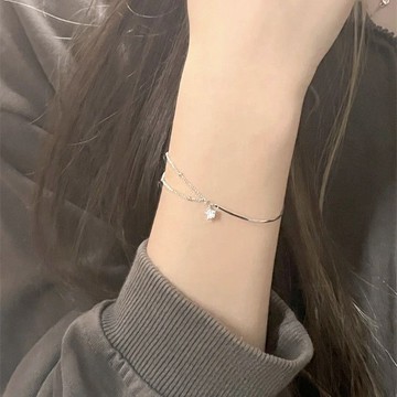 9925純銀星星手鏈女ins不掉色小眾設計高級感送女友閨蜜生日禮物