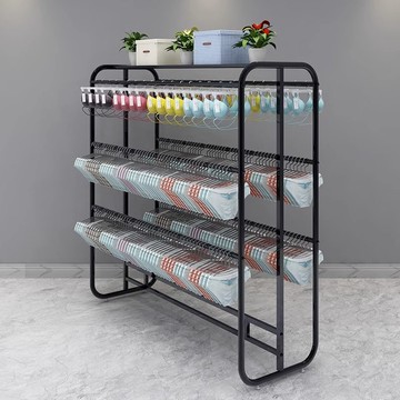 公司貨 免運 可開票 內衣睡衣展示架多層雙面多層掛內褲中島落地貨架服裝店鋪襪子展架