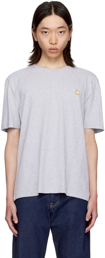 Maison Kitsuné 灰色 Chillax Fox Patch T 恤