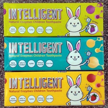親子桌遊 Intelligent因特力淨兒童酵素牙膏 40g*4條【全國消費精品獎】