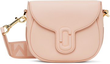 Marc Jacobs 粉色 The Covered J Marc Saddle 单肩包