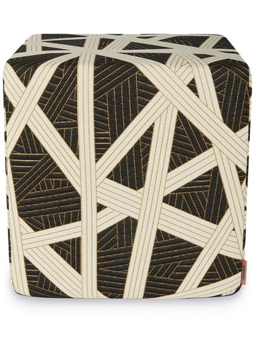 Missoni Home - Nastri multi-way stripe stool - unisex - Polycarbonite/Viscose/Cotton/Polyester - One Size - Black