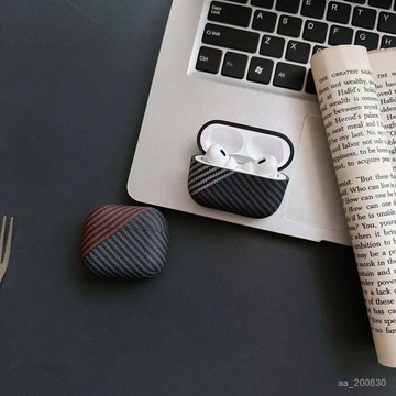 ✨限時特惠✨【1396人好評】碳縴維airpodspro2保護套新款硅膠airpods1/2/3/4耳機保護殻紋路