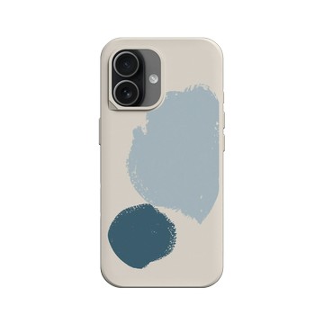 iPhone 17 SolidX 貝殼灰 - Blob / 一團一團 - 蔚藍海沫