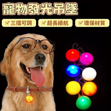 發光吊墜 寵物項圈 發光吊飾 發光項圈 夜光項圈 發光球 發光狗牌 防走丟 夜光吊墜 項圈燈 寵物吊飾 貓狗通用