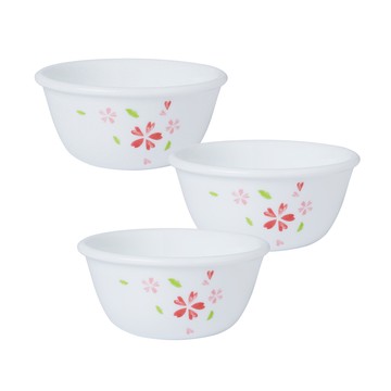 【美國康寧 CORELLE】櫻之舞-3件式小羹碗組(C03)