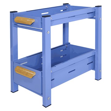 ONE HOUSE 原仕家 抽拉籃置物架 雙層  藍色  42 x 25 x 41.5cm  1個