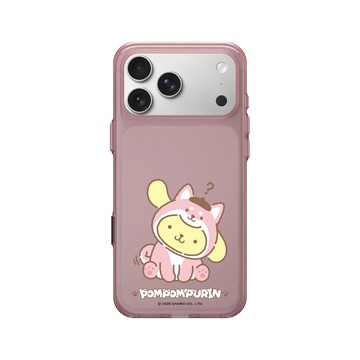 iPhone 17 Pro Max Clear (相機按鈕) 晶醺玫 - 三麗鷗-布丁狗30週年 PomPomPurin (30th Anniversary) - 柴犬變裝