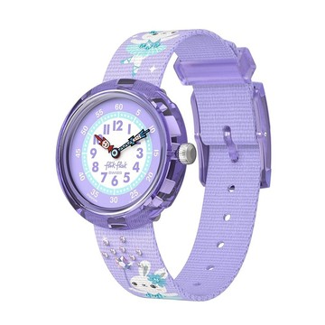 【swatch】FlikFlak 兒童手錶 SHINING TUTU 兒童禮物/靜音無秒針/安全防水/瑞士製造 FBNP248 (31.85mm)