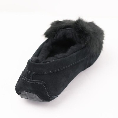 UGG アグ Ansley Puff Bow 1103858 アンスレー スエード ファー リボン 