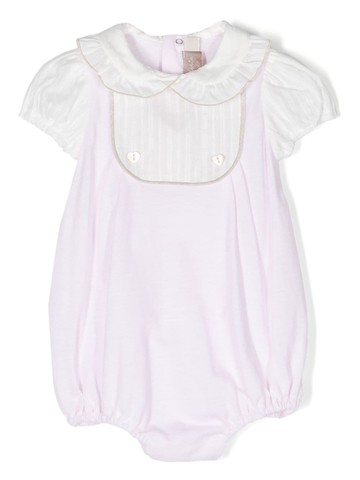 La Stupenderia - bib-detail cotton body - kids - Cotton - 6 mth - White