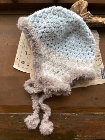 飛行帽 藍/銀灰