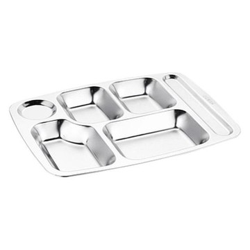 餐盤分格不銹鋼快餐盤成人學生兒童幼兒園食堂分餐盤餐盒飯盤家用