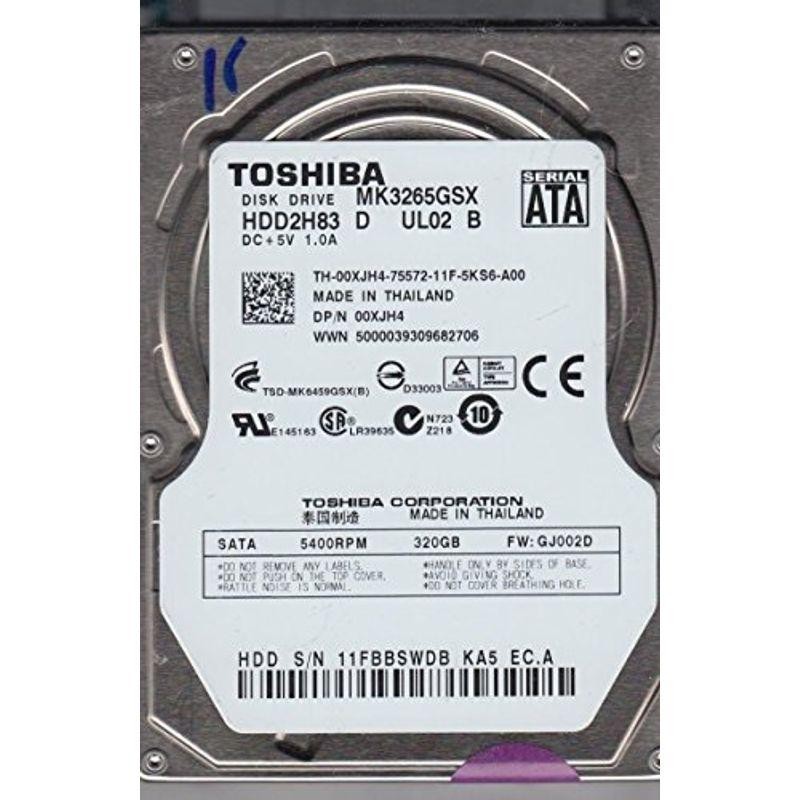 東芝 内蔵用 2.5インチ HDD MK3265GSX SATA300 320GB 5400回転 | LINE