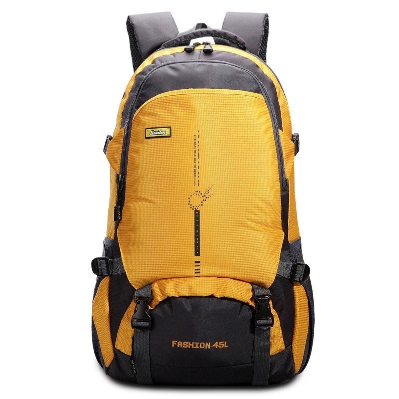 バックパック リュックサック バッグ レディース メンズ 登山 大容量 大型 45L 黄 黒 収納ポケット 防水 多機能 腰ベルト アウトドア 防災  通販 LINEポイント最大0.5%GET | LINEショッピング