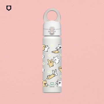 犀牛盾 AquaStand磁吸水壺-不鏽鋼保溫瓶480/700ml∣線條小狗系列