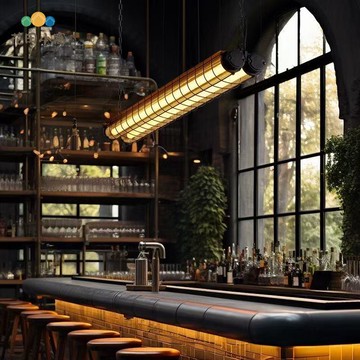 免運 檯燈 復古檯燈 長條餐廳燈設計師工業風吊燈美式復古咖啡廳吧臺燈創意個性辦公室 可開發票 全館八折 工廠現貨直銷 新品特價 h9033