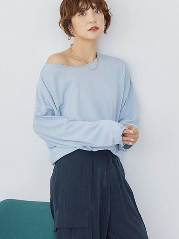 微透膚素面長版長袖上衣(0H000753900) - AMERICAN HOLIC