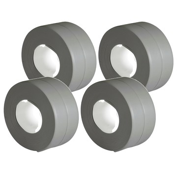 小麥購物 水槽防水貼 牆角膠 Y266 灰色  4個  小