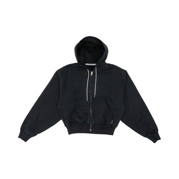 alexanderwang 水晶抽繩拉鍊連帽外套