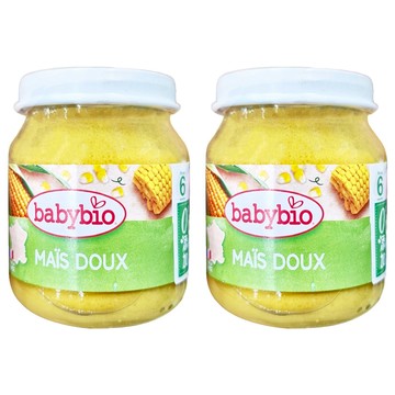 babybio 生機甜玉米泥  130g  2罐
