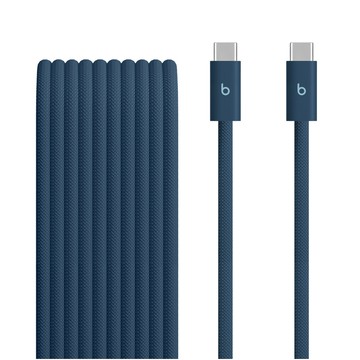 Beats USB-C 對 USB-C 編織連接線 (3 公尺 / 10 呎) – 氮燃藍